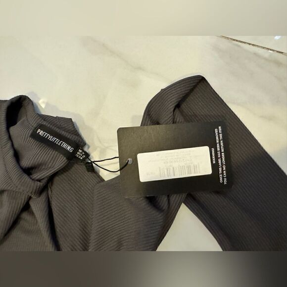 Pretty little things gray ribbed  dress bnwt #9 - Picture 6 of 11